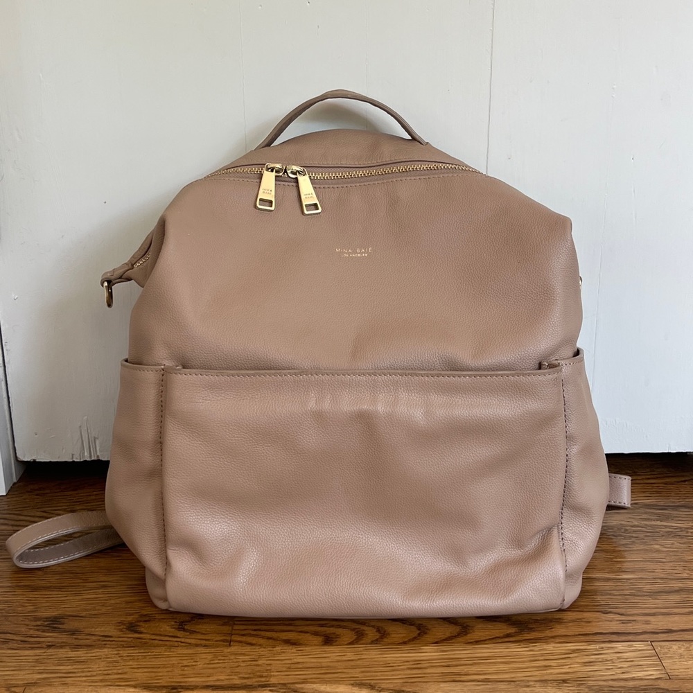 Mina Baie genuine leather midi Stevie diaper bag